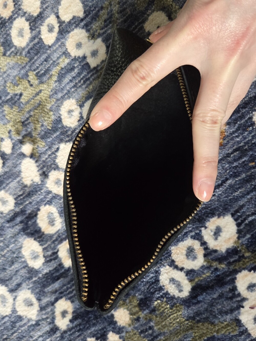 Portland Leather alpine pouch pebbled black - Picture 3 of 5